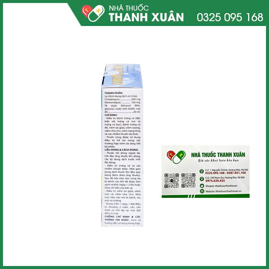 Acnequidt thuốc điều trị bệnh trứng cá và các nhiễm khuẩn khác